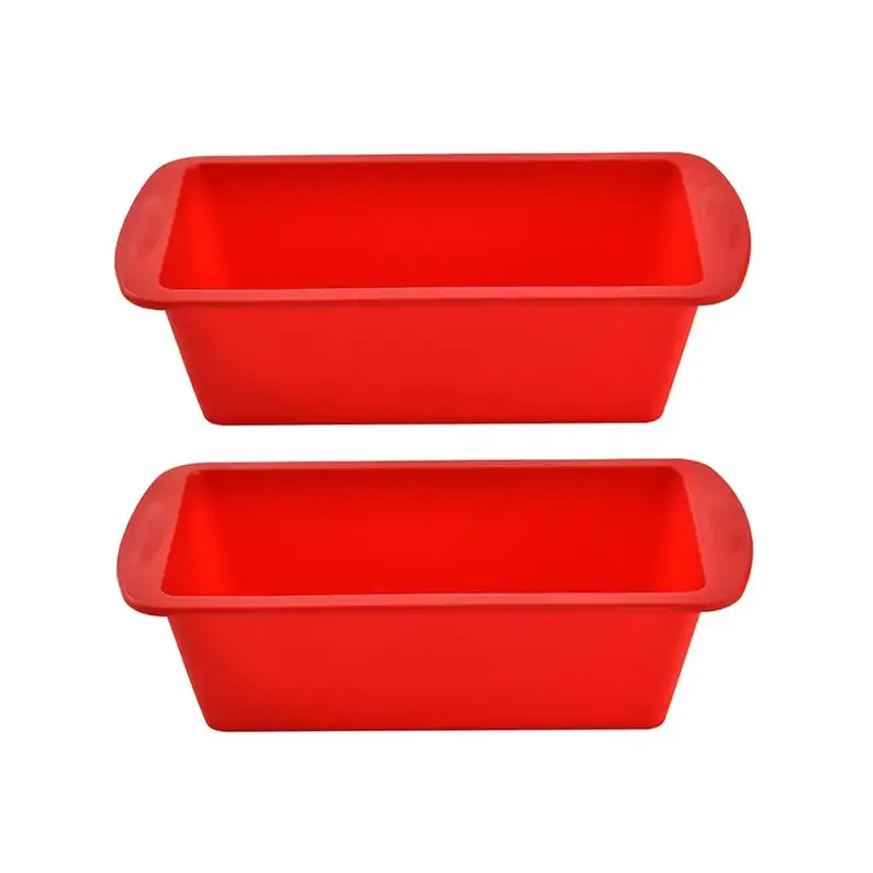 Silicone Bread Baking Mold, 2pcs/set Rectangular Bread Baking Pan, Non-stick Baking Mold, Kitchen Baking Supplies, Bakeware