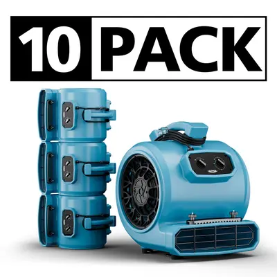 AlorAir® 4000 CFM Air Mover with Timer and Carpet Buckles for Floor Drying Blower Fan | GE4000TC