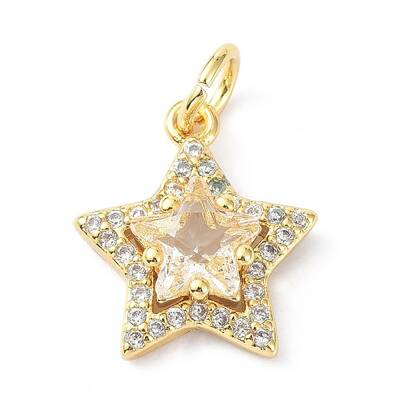 Brass Cubic Zirconia Charms