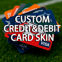 2PCS Custom Holographic Credit Card Skin & Debit Card, Trolley & Gym Stickers for Small Chip