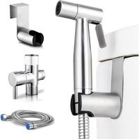 Arofa Handheld Toilet Bidet Sprayer, Adjustable Water Pressure Control Bidet Hose, Stainless Steel Bathroom Fixtures for Femi...
