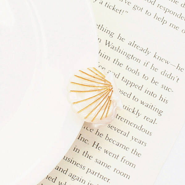 Cellulose Acetate(Resin) Shell Shape Hair Claw Clips