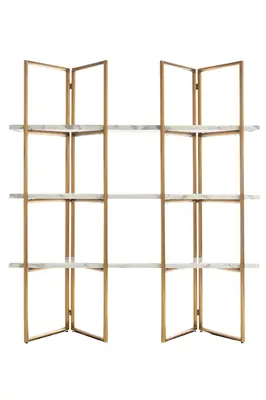 Gold Framed Marble Cabinet | OROA Lagrand