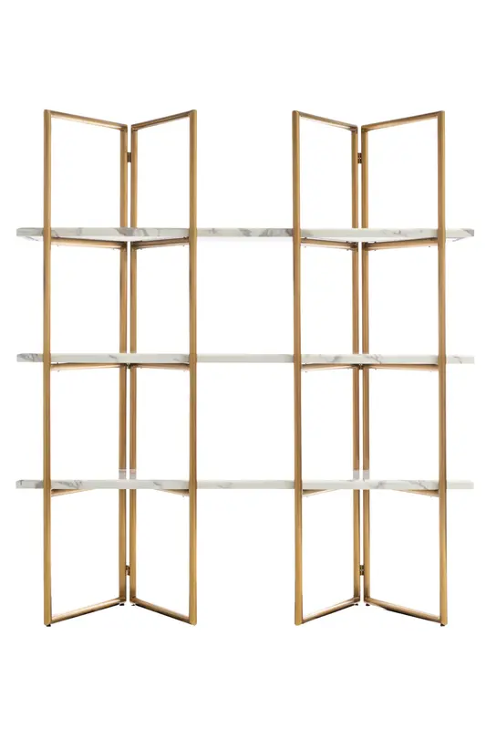Gold Framed Marble Cabinet | OROA Lagrand