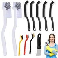 Crevice Cleaning Brush Set, 5/10/11pcs/set Home Multifunctional Hard Bristle Cleaning Brush, Household Cleaning Tool for Kitc...