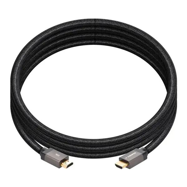 42686 Monoprice 8K Certified Ultra High Speed HDMI Cable Braided 8K-60Hz 4K-120Hz 48Gbps HDR VRR CL2 In-Wall Rated 6ft Black ...