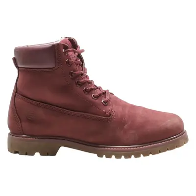 HOUSE Lace-Up Boots Maroon Leather Womens UK 5.5