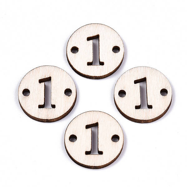 Unfinished Natural Poplar Wood Links Connectors