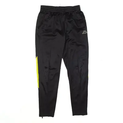 KAPPA Track Pants Black Skinny Mens S W26 L26