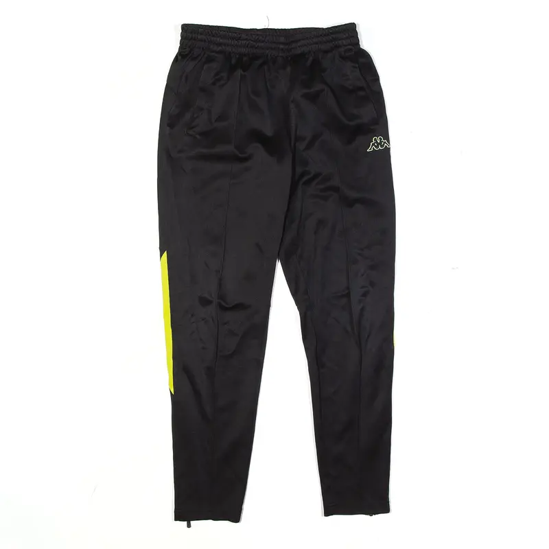 KAPPA Track Pants Black Skinny Mens S W26 L26