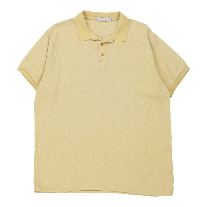 Patagonia Polo Shirt - Large Yellow Cotton