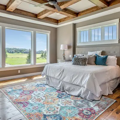 SKOVNISSE Area Rug - Ultra Soft Rug for Bedroom, Living Room & Office | Non-Slip Machine Washable Rugs, Ideal for Indoor & Ou...