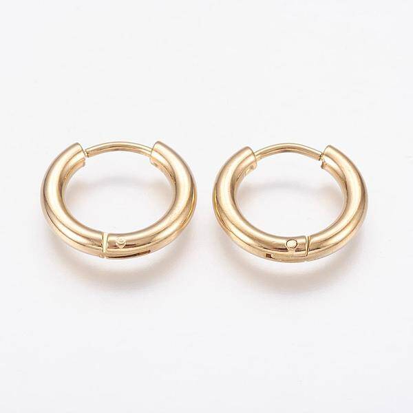 304 Stainless Steel Huggie Hoop Earrings