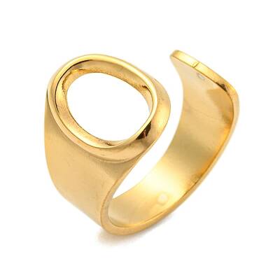 PVD Vacuum Plating 201 Stainless Steel Cuff Rings