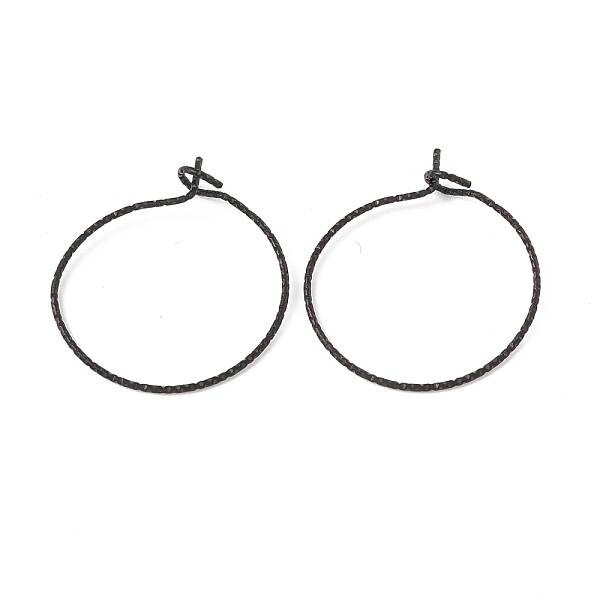 Ion Plating(IP) 316 Surgical Stainless Steel Hoop Earrings Findings