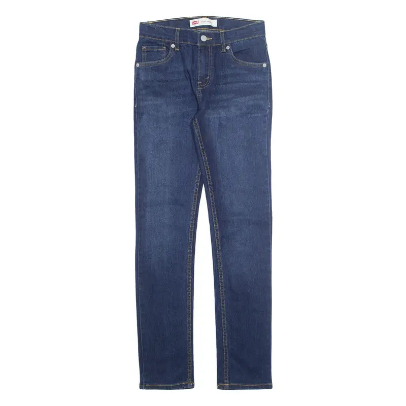LEVI'S 510 Girls Jeans Blue Regular Tapered W26 L30