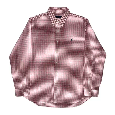 Ralph Lauren Checked Shirt - 2XL Red Cotton