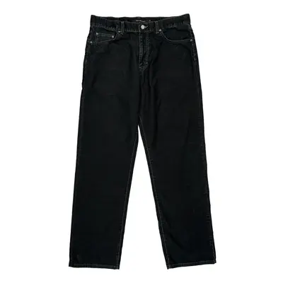 Calvin Klein Cord Trousers - 35? Waist Black Cotton