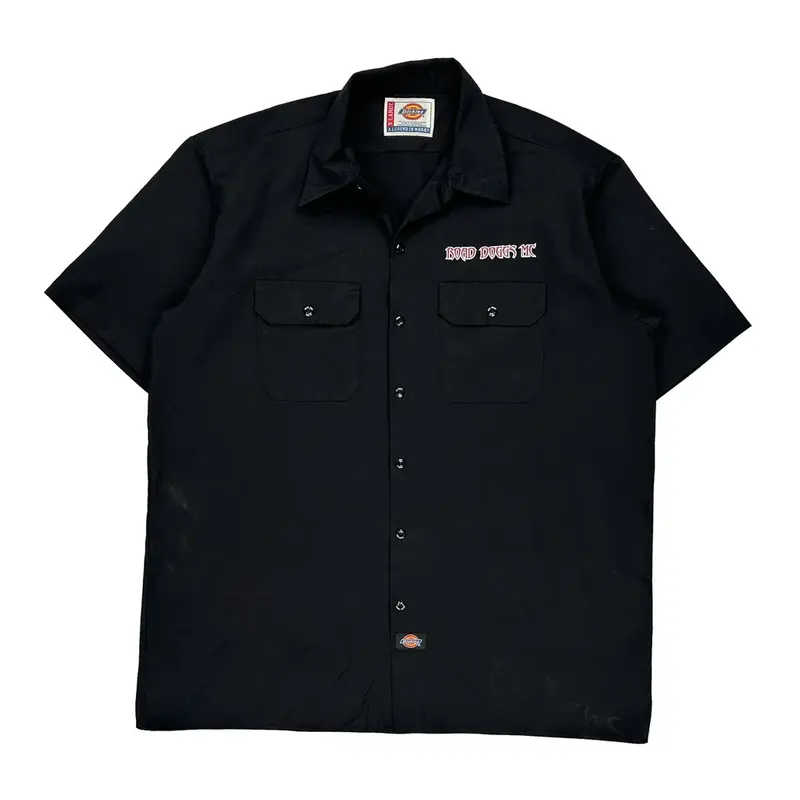 Road Doggs California Dickies Graphic Short Sleeve Shirt - XL Black Polyester Blend