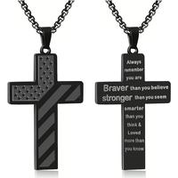 Cross Necklace for Teen Boys & Men – Gift for Son, Boyfriend, or Husband – Graduation, Birthday, Christmas, Valentine’s...
