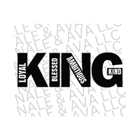 King Screen Print Transfer