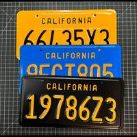 Califormia license plate Wrap Vinyl Kit   RESTORATION KIT custom
