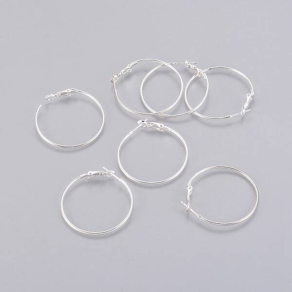 Brass Hoop Earrings