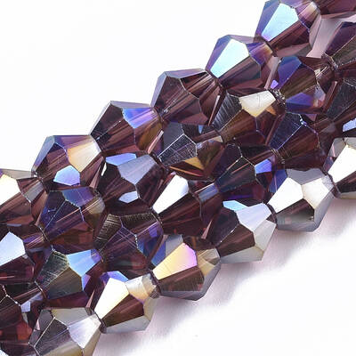 Electroplate Glass Beads Strands