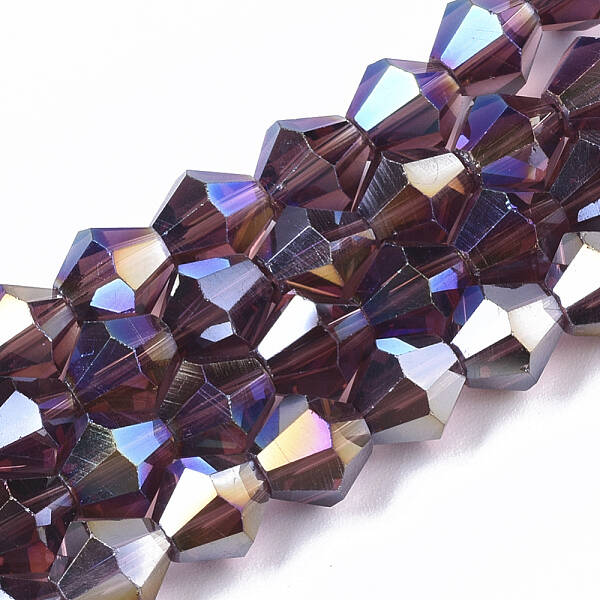 Electroplate Glass Beads Strands