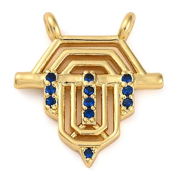 Brass Micro Pave Cubic Zirconia Pendants