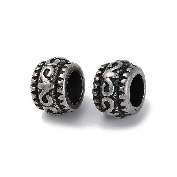 304 Stainless Steel European Beads