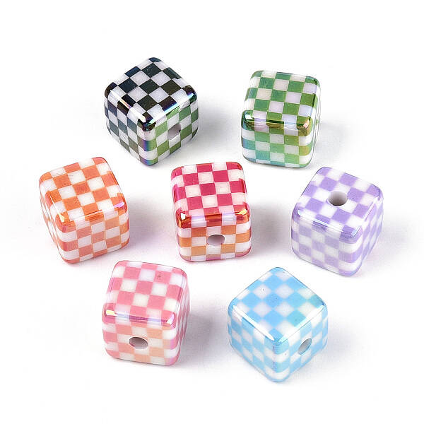 UV Plating Opaque Acrylic Beads