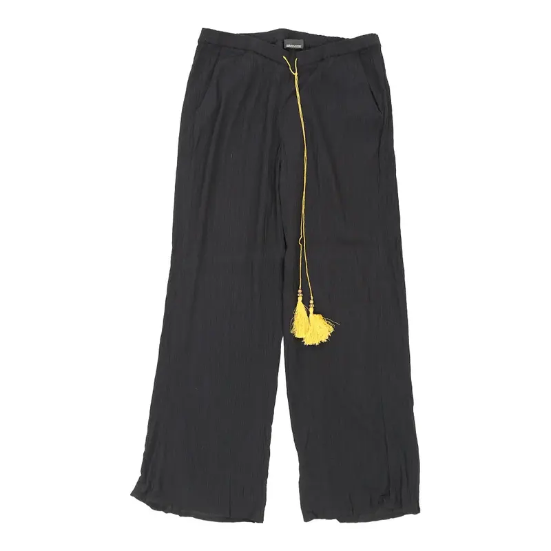 Ermanno Scervino Trousers - XL Black Viscose Blend | Size: x-large