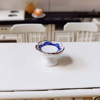 Porcelain Miniature Fruit Tray Ornaments