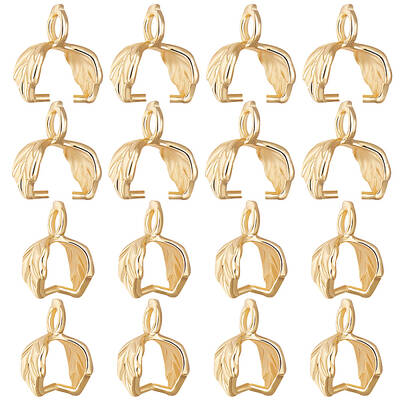 50Pcs Brass Ice Pick Pinch Bails