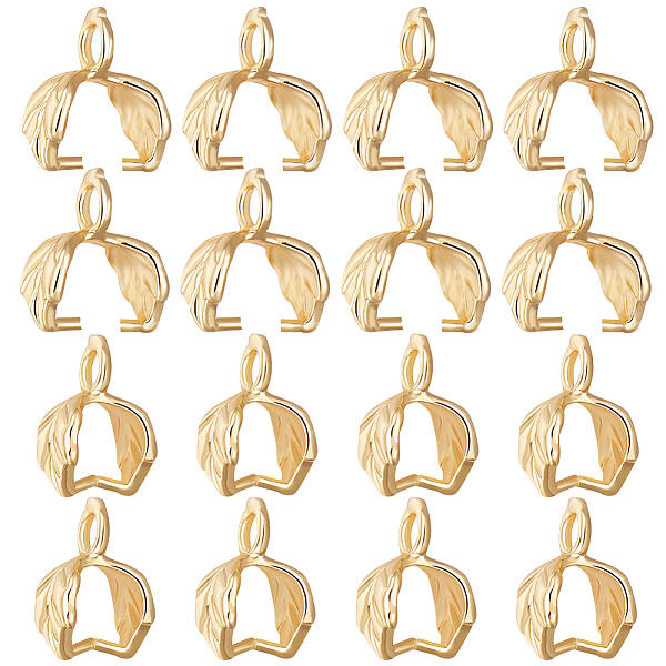 50Pcs Brass Ice Pick Pinch Bails