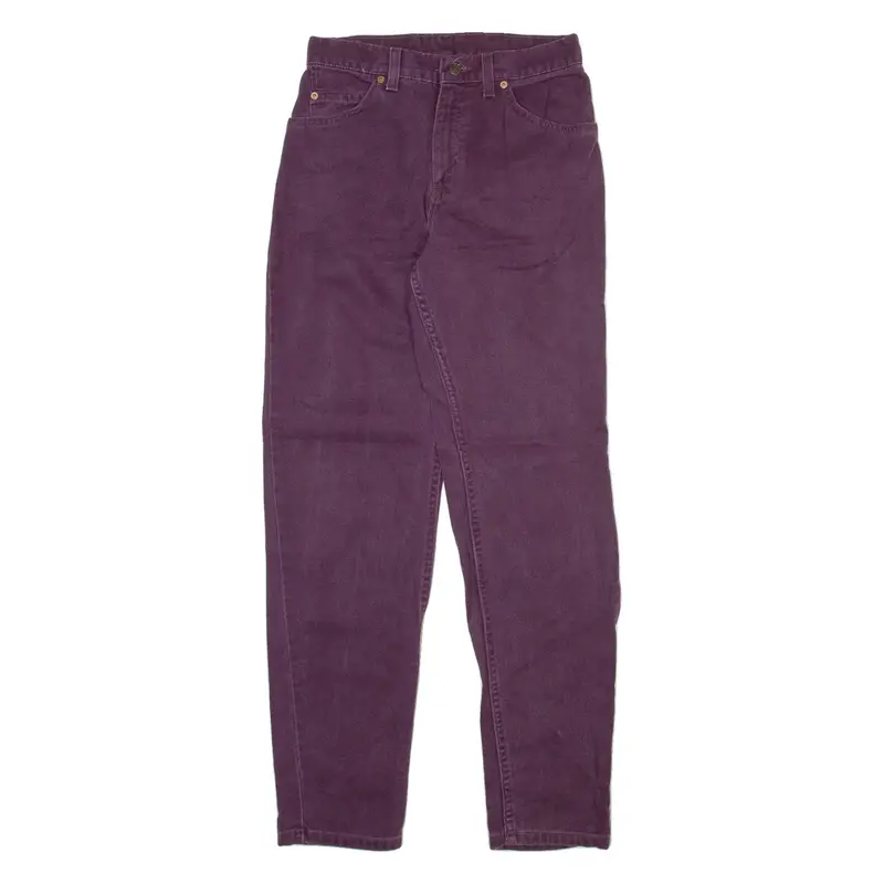 LEVI'S 950 Orange Tab Womens Jeans Purple Relaxed Tapered 90s W26 L31