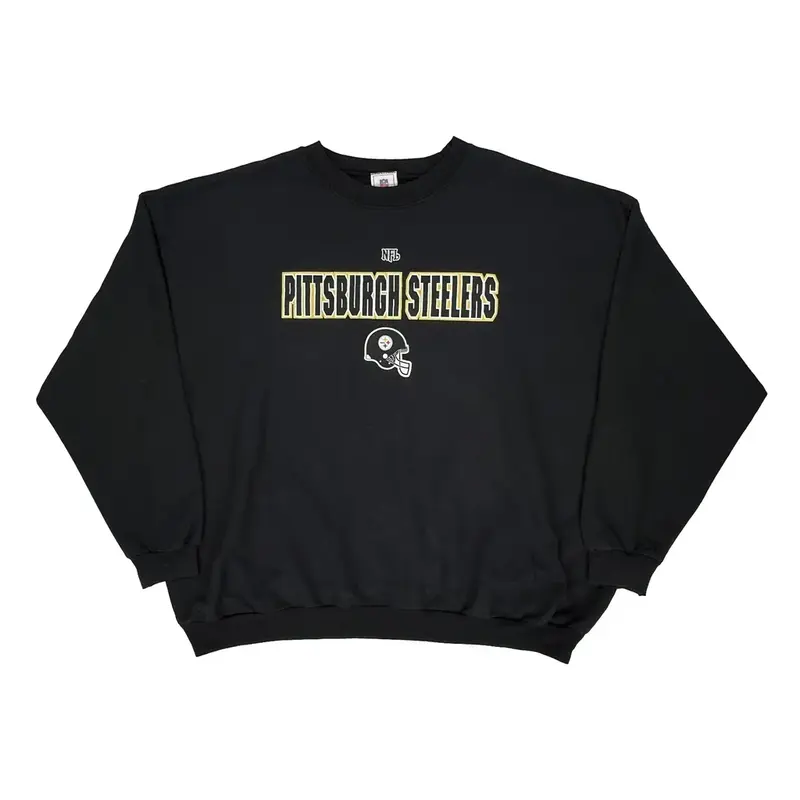 Pittsburgh Steelers Nfl Nfl Sweatshirt - 2XL Black Cotton Blend
