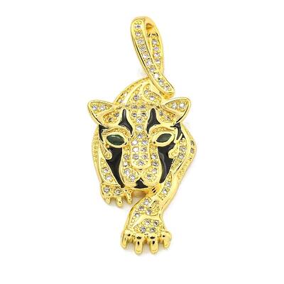 Brass Micro Pave Cubic Zirconia Pendants
