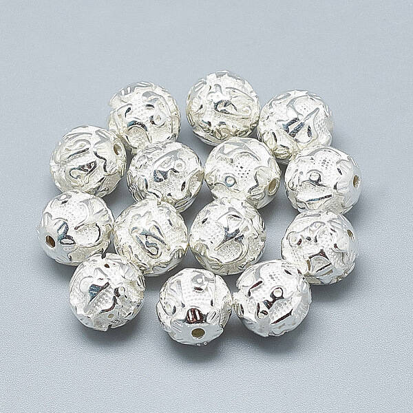 925 Sterling Silver Om Beads