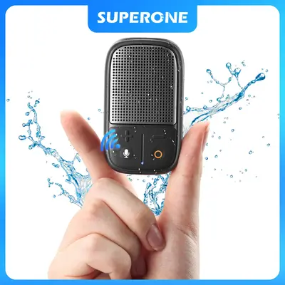 Wearable bluetooth speaker Bluetooth Speaker with Voice Assistant & Mic IPX7 Waterproof Clip-on Portable Speaker Pairing Up t...