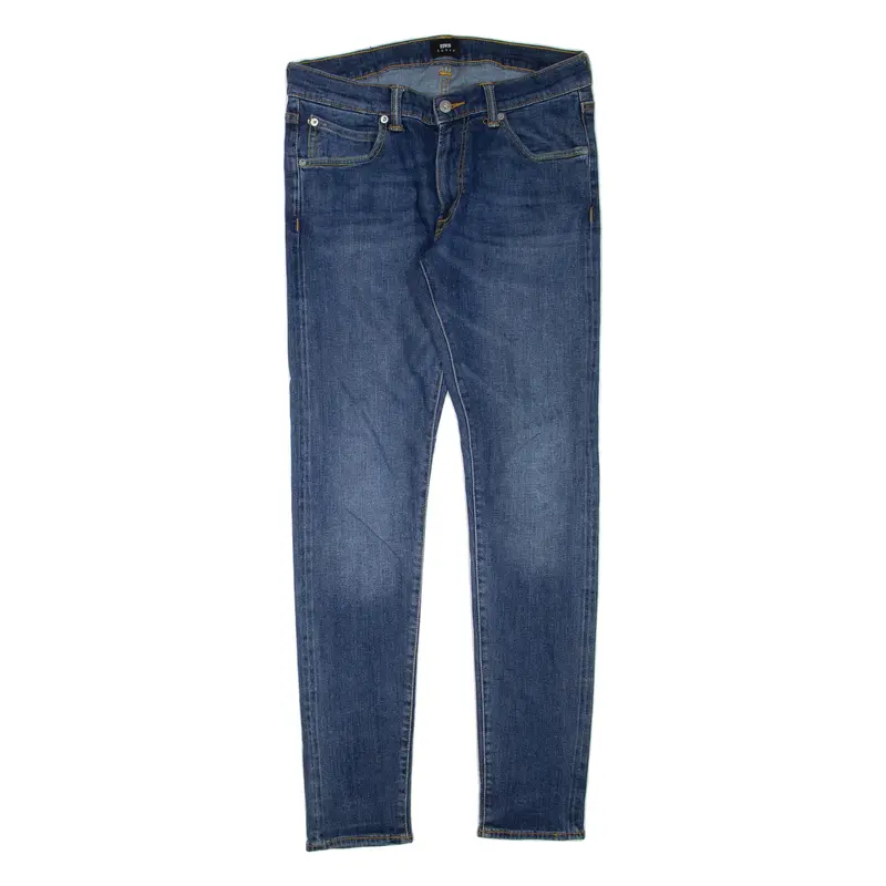 EDWIN Mens Jeans Blue Regular Skinny Stone Wash W30 L32