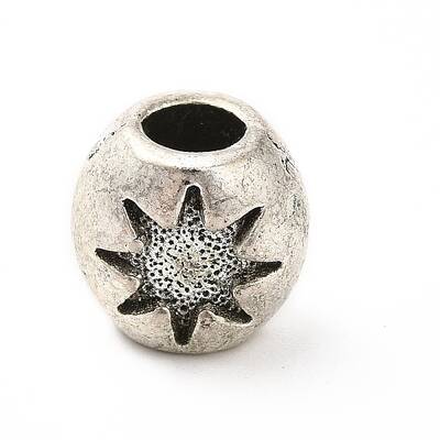 Tibetan Style Alloy European Beads