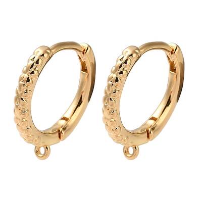 Brass Hoop Earrings Findings
