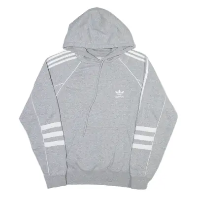 ADIDAS ORIGINALS Mens Grey Hoodie S
