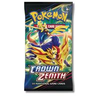 Pokemon Crown Zenith Booster Pack - 10 Cards with Rare Art, Including Gold Giratina, Palkia, Dialga, and Arceus, Live or Seal...