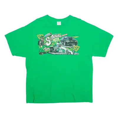 GILDAN St. Patrick's Car Event Mens T-Shirt Green USA XL