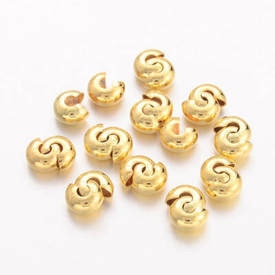 Brass Crimp Beads Covers