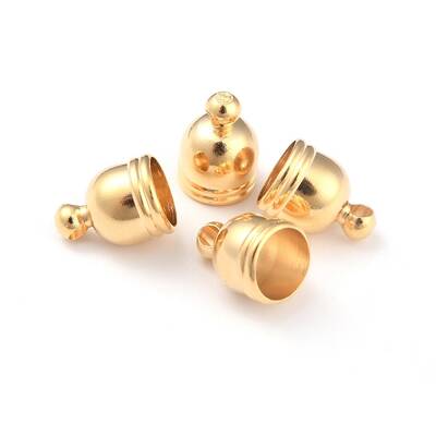 Brass Cord End Cap for Jewelry Making