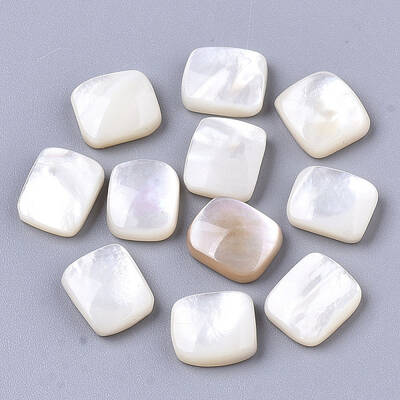 Natural White Shell Mother of Pearl Shell Cabochons